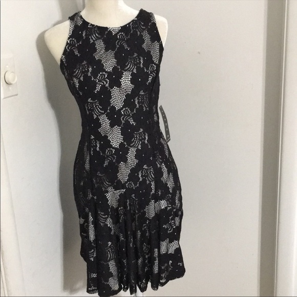 Tiana B. Black Lace Knit Dress - Picture 5 of 16